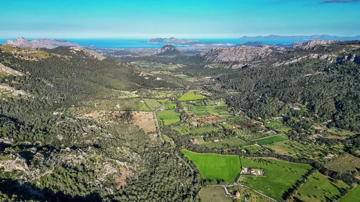 Framed Print : Aerial of the beautiful valley behind Pollenca, Mallorca, Balearic islands, Spain, Mediterranean, Europe Framed Print : Aerial of the beautiful valley behind Pollenca, Mallorca, Balearic islands, Spain, Mediterranean, Europe
