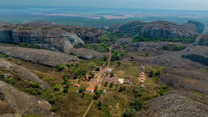 Framed Print : Aerial of black rocks of Pungo Andongo, Malanje, Angola, Africa Framed Print : Aerial of black rocks of Pungo Andongo, Malanje, Angola, Africa