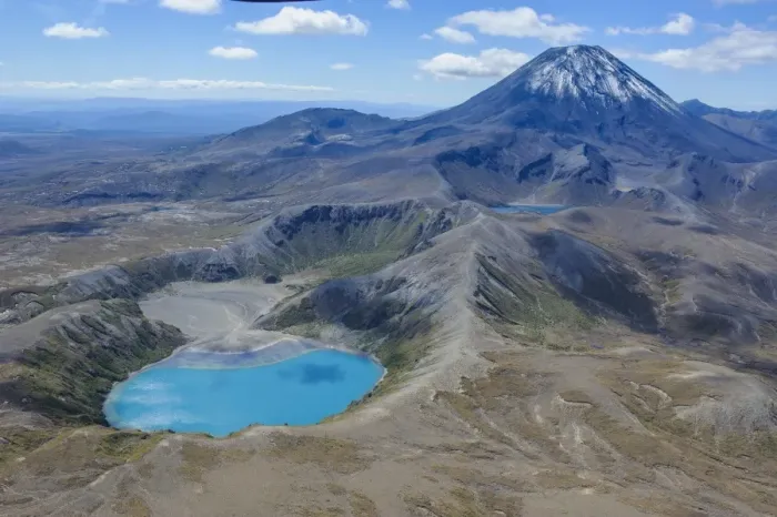 Framed Print : Aerial of the blue lake before Mount Ngauruhoe, Tongariro National Park, UNESCO World Heritage Site, North Island, New Zealand, Pacific Framed Print : Aerial of the blue lake before Mount Ngauruhoe, Tongariro National Park, UNESCO World Heritage Site, North Island, New Zealand, Pacific