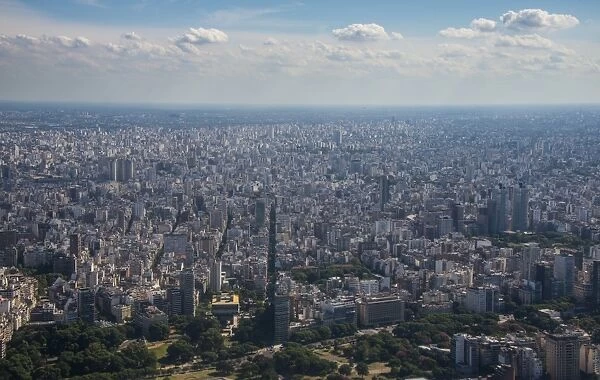 Aerial of Buenos Aires, Argentina, South America