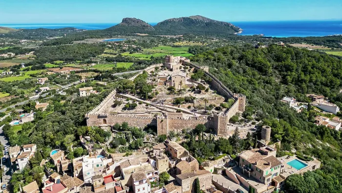 Framed Print : Aerial of the Castell de Capdepera, Mallorca, Balearic islands, Spain, Mediterranean, Europe Framed Print : Aerial of the Castell de Capdepera, Mallorca, Balearic islands, Spain, Mediterranean, Europe