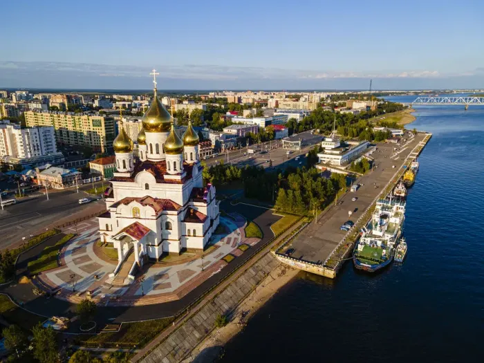 Framed Print : Aerial of the Cathedral of the Archangel, Arkhangelsk, Russia, Europe Framed Print : Aerial of the Cathedral of the Archangel, Arkhangelsk, Russia, Europe