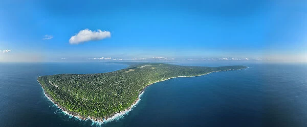 Aerial of Christmas Island, Australian Indian Ocean Territory, Australia, Indian Ocean