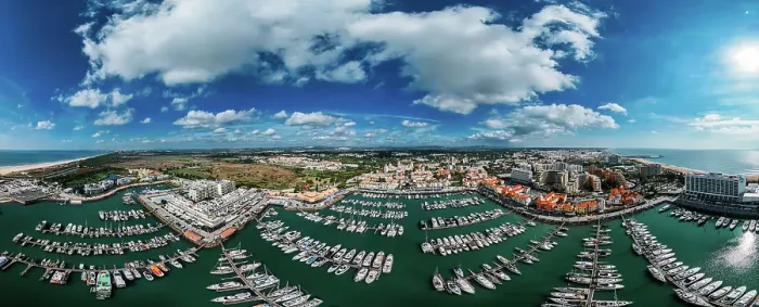Framed Print : Aerial drone 360 degree panoramic view of Vilamoura Marina, Algarve, Portugal Framed Print : Aerial drone 360 degree panoramic view of Vilamoura Marina, Algarve, Portugal