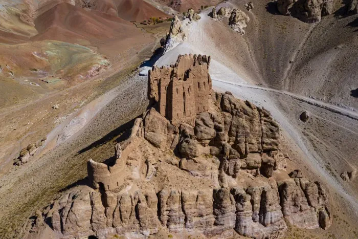Framed Print : Aerial by drone of Gohargeen fort, Yakawlang province, Bamyan, Afghanistan, Asia Framed Print : Aerial by drone of Gohargeen fort, Yakawlang province, Bamyan, Afghanistan, Asia
