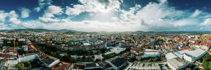 Framed Print : Aerial drone panoramic view of Braga, known for its religious heritage including Bom Jesus do Monte complex, and medieval Braga Cathedral, home to a Sacred Art Museum and Gothic-style Kings Chapel, Braga, Minho, Portugal, Europe Framed Print : Aerial drone panoramic view of Braga, known for its religious heritage including Bom Jesus do Monte complex, and medieval Braga Cathedral, home to a Sacred Art Museum and Gothic-style Kings Chapel, Braga, Minho, Portugal, Europe