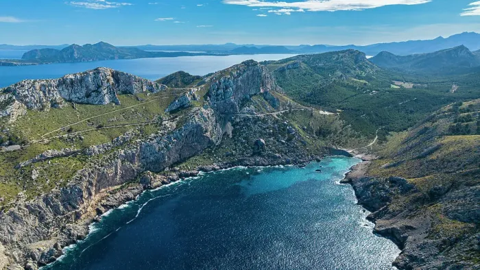 Framed Print : Aerial of the Formentor peninsula, Mallorca, Balearic Islands, Spain, Mediterranean, Europe Framed Print : Aerial of the Formentor peninsula, Mallorca, Balearic Islands, Spain, Mediterranean, Europe