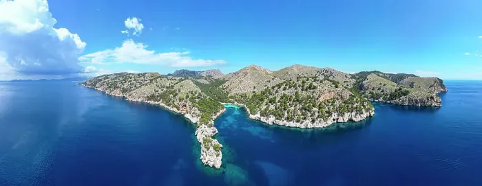 Framed Print : Aerial of the Formentor Peninsula, Mallorca, Balearic islands, Spain, Mediterranean, Europe Framed Print : Aerial of the Formentor Peninsula, Mallorca, Balearic islands, Spain, Mediterranean, Europe