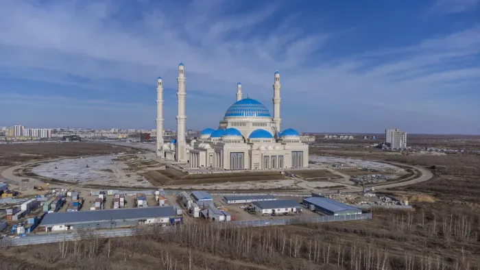 Framed Print : Aerial of the Grand Mosque, Nur Sultan, formerly Astana, capital of Kazakhstan, Central Asia, Asia Framed Print : Aerial of the Grand Mosque, Nur Sultan, formerly Astana, capital of Kazakhstan, Central Asia, Asia