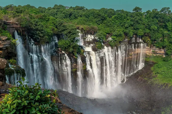 Framed Print : Aerial of the third highest waterfall in Africa, Calandula Falls, Malanje, Angola, Africa Framed Print : Aerial of the third highest waterfall in Africa, Calandula Falls, Malanje, Angola, Africa