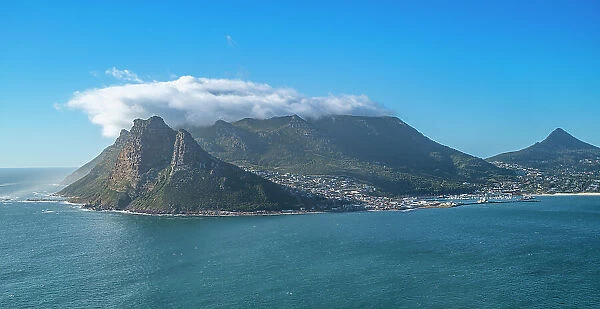 Aerial of Hout Bay, Cape Town, Cape Penisula, South Africa, Africa