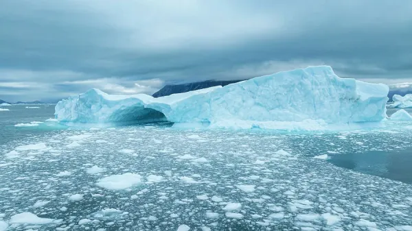 Aerial Print of Nuuk Icefjord, Greenland. Art Prints, Posters & Puzzles  from Robert Harding