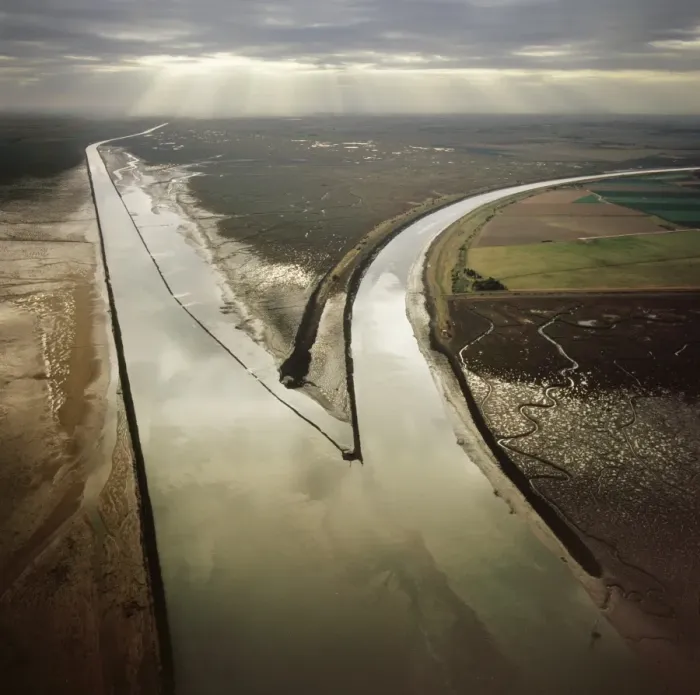 Framed Print : Aerial image of Black Buoy Sand, The Scalp, The Haven, Frampton Marsh, The Wash Framed Print : Aerial image of Black Buoy Sand, The Scalp, The Haven, Frampton Marsh, The Wash