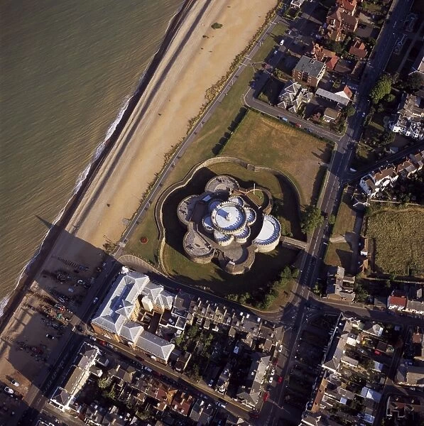 Aerial image of Deal Castle, a Device fort (Henrician Castle) built by Hentry VIII