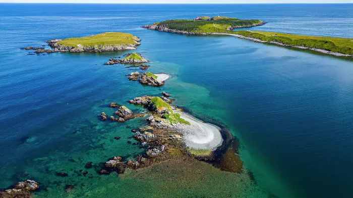 Framed Print : Aerial of the island near Ferryland, Avalon Peninsula, Newfoundland, Canada, North America Framed Print : Aerial of the island near Ferryland, Avalon Peninsula, Newfoundland, Canada, North America