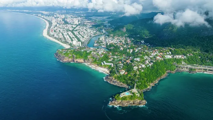 Framed Print : Aerial of Joa, Barra de Tijuca, Rio de Janeiro, Brazil, South America Framed Print : Aerial of Joa, Barra de Tijuca, Rio de Janeiro, Brazil, South America