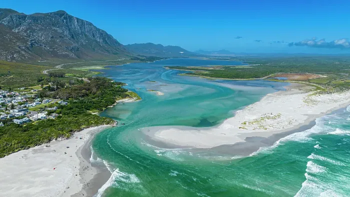 Framed Print : Aerial of the Klein River Lagoon, Hermanus, Western Cape Province, South Africa, Africa Framed Print : Aerial of the Klein River Lagoon, Hermanus, Western Cape Province, South Africa, Africa