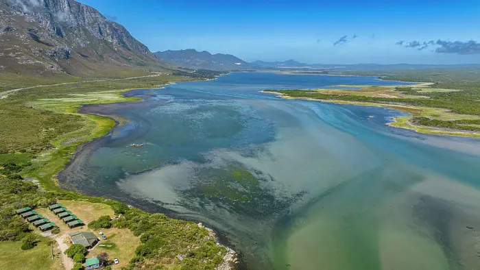 Framed Print : Aerial of the Klein River Lagoon, Hermanus, Western Cape Province, South Africa, Africa Framed Print : Aerial of the Klein River Lagoon, Hermanus, Western Cape Province, South Africa, Africa