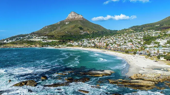 Framed Print : Aerial of the Lion's Head and Camps Bay, Cape Town, South Africa, Africa Framed Print : Aerial of the Lion's Head and Camps Bay, Cape Town, South Africa, Africa