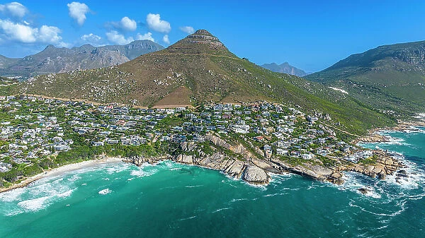 Aerial of Llandudno, Cape Town, Cape Peninsula, South Africa, Africa