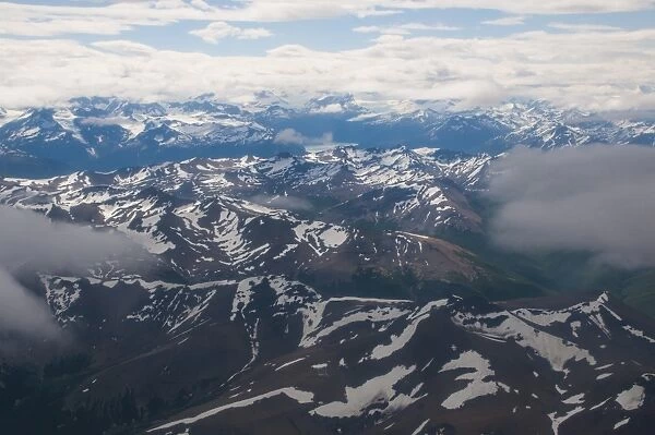 Aerial of Los Glaciares National Park, UNESCO World Heritage Site, Patagonia, Argentina, South America