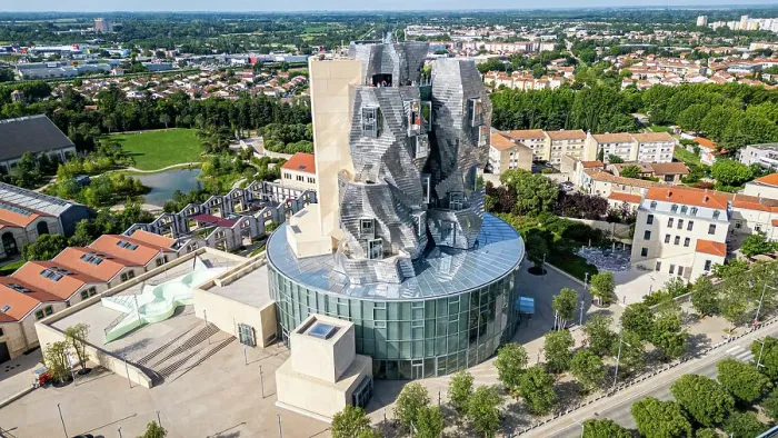 Framed Print : Aerial of the LUMA Cultural Center building, architect Frank Gehry, Arles, Bouches du Rhone, Provence-Alpes-Cote d'Azur, France, Europe Framed Print : Aerial of the LUMA Cultural Center building, architect Frank Gehry, Arles, Bouches du Rhone, Provence-Alpes-Cote d'Azur, France, Europe