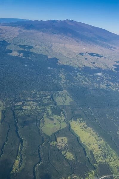 Aerial of Mauna Kea, Big Island, Hawaii, United States of America, Pacific