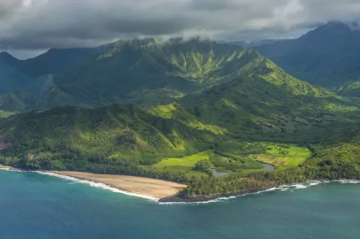 Framed Print : Aerial of the north shore of the island of Kauai, Hawaii, United States of America, Pacific Framed Print : Aerial of the north shore of the island of Kauai, Hawaii, United States of America, Pacific