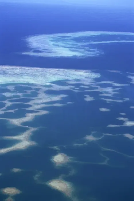 Framed Print : Aerial of offshore reef systems in Fiji, Pacific Islands, Pacific Framed Print : Aerial of offshore reef systems in Fiji, Pacific Islands, Pacific