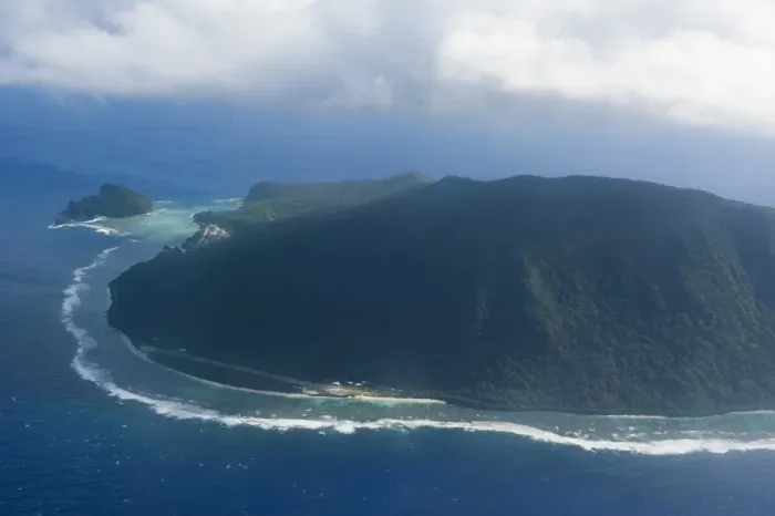Framed Print : Aerial of Ofu Island, Manua Island group, American Samoa, South Pacific, Pacific Framed Print : Aerial of Ofu Island, Manua Island group, American Samoa, South Pacific, Pacific