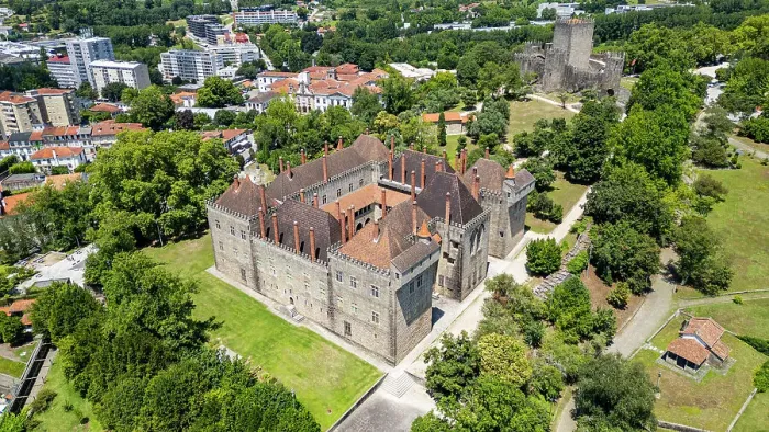 Framed Print : Aerial of Palace Duques de Braganca, UNESCO World Heritage Site, Guimaraes, Norte, Portugal, Europe Framed Print : Aerial of Palace Duques de Braganca, UNESCO World Heritage Site, Guimaraes, Norte, Portugal, Europe