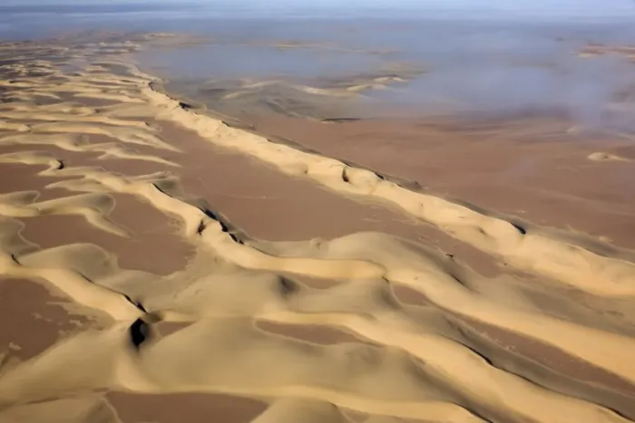Framed Print : Aerial photo of sand dunes Framed Print : Aerial photo of sand dunes
