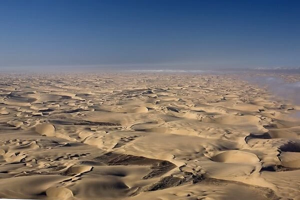 Aerial photo of sand dunes