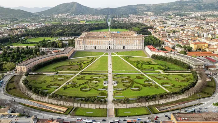Framed Print : Aerial of the Reggia di Caserta (Royal Palace of Caserta), UNESCO World Heritage Site, Campania, Italy, Europe Framed Print : Aerial of the Reggia di Caserta (Royal Palace of Caserta), UNESCO World Heritage Site, Campania, Italy, Europe