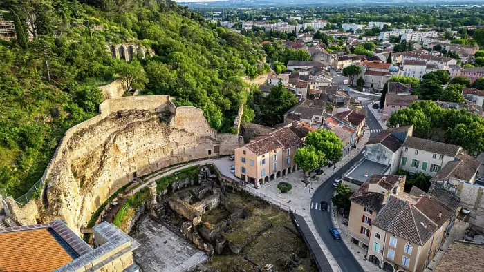 Framed Print : Aerial of the Roman Amphitheatre, UNESCO World Heritage Site, Orange, Vaucluse, Provence-Alpes-Cote d'Azur, France, Europe Framed Print : Aerial of the Roman Amphitheatre, UNESCO World Heritage Site, Orange, Vaucluse, Provence-Alpes-Cote d'Azur, France, Europe
