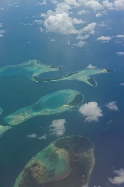 Aerial of the Russell Islands, Solomon Islands, Pacific