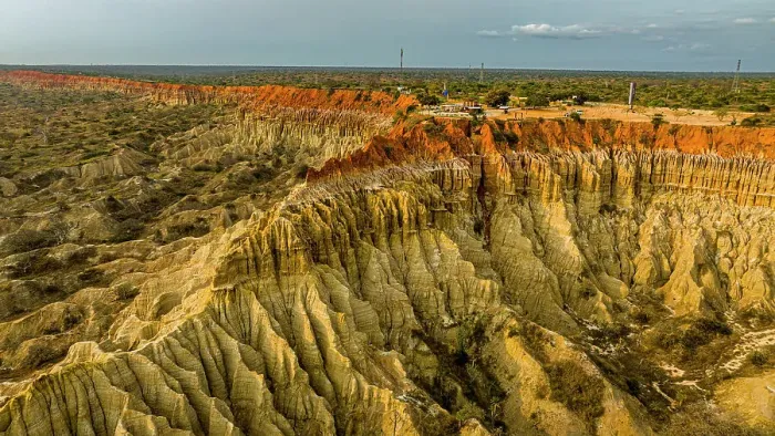 Framed Print : Aerial of the sandstone erosion landscape of Miradouro da Lua (Viewpoint of the Moon), south of Luanda, Angola, Africa Framed Print : Aerial of the sandstone erosion landscape of Miradouro da Lua (Viewpoint of the Moon), south of Luanda, Angola, Africa