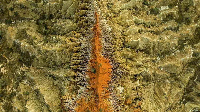 Framed Print : Aerial of the sandstone erosion landscape of Miradouro da Lua (Viewpoint of the Moon), south of Luanda, Angola, Africa Framed Print : Aerial of the sandstone erosion landscape of Miradouro da Lua (Viewpoint of the Moon), south of Luanda, Angola, Africa