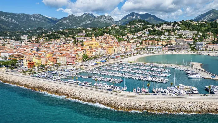 Framed Print : Aerial of the seaside town of Menton, Alpes Maritimes, Provence-Alpes-Cote d'Azur, French Riviera, France, Europe Framed Print : Aerial of the seaside town of Menton, Alpes Maritimes, Provence-Alpes-Cote d'Azur, French Riviera, France, Europe
