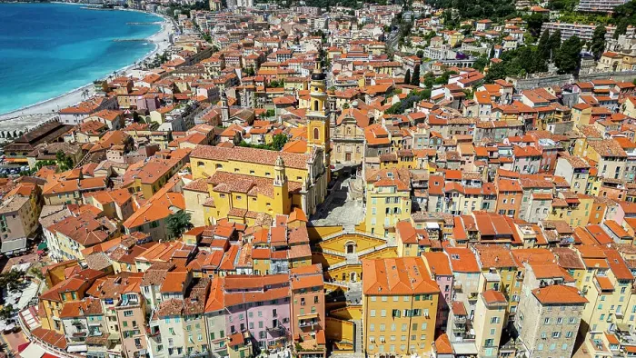 Framed Print : Aerial of the seaside town of Menton, Alpes Maritimes, Provence-Alpes-Cote d'Azur, French Riviera, France, Europe Framed Print : Aerial of the seaside town of Menton, Alpes Maritimes, Provence-Alpes-Cote d'Azur, French Riviera, France, Europe