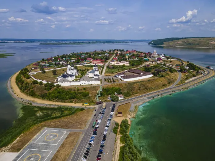 Framed Print : Aerial of Sviyazhsk, UNESCO World Heritage Site, Republic of Tatarstan, Russia, Europe Framed Print : Aerial of Sviyazhsk, UNESCO World Heritage Site, Republic of Tatarstan, Russia, Europe