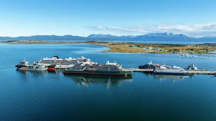 Framed Print : Aerial of Ushuaia, Beagle Channel, Tierra del Fuego, Argentina, South America Framed Print : Aerial of Ushuaia, Beagle Channel, Tierra del Fuego, Argentina, South America