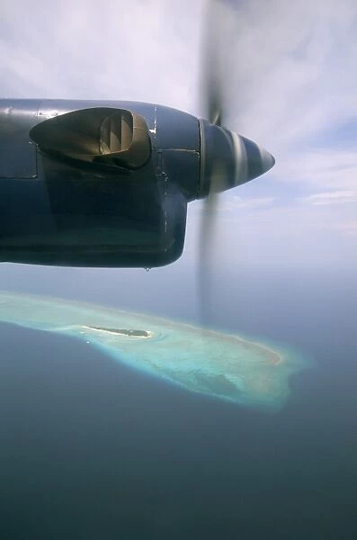 Aerial view of Baa Atoll