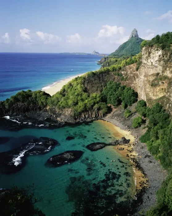 Framed Print : Aerial view of Baia dos Porcos, Parque Nacional de Fernando de Noronha Framed Print : Aerial view of Baia dos Porcos, Parque Nacional de Fernando de Noronha