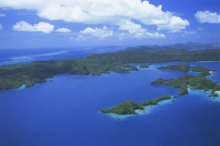 Framed Print : Aerial view of Bay of Islands, northwestern Vanua Balavu, northern Lau group Framed Print : Aerial view of Bay of Islands, northwestern Vanua Balavu, northern Lau group