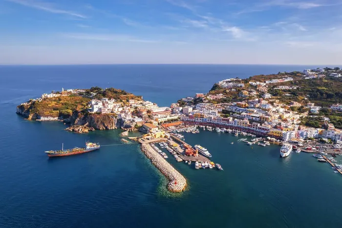 Framed Print : Aerial view of the blue water around the harbour of Ponza island on a sunny day, Pontine archipelago, Latina province, Tyrrhenian Sea, Latium (Lazio), Italy Europe Framed Print : Aerial view of the blue water around the harbour of Ponza island on a sunny day, Pontine archipelago, Latina province, Tyrrhenian Sea, Latium (Lazio), Italy Europe
