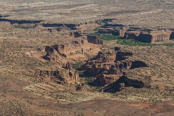 Aerial view, Canyonlands National Park, Utah, United States of America, North America