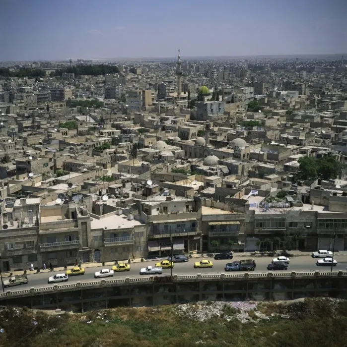 Framed Print : Aerial view over the city of Aleppo Framed Print : Aerial view over the city of Aleppo