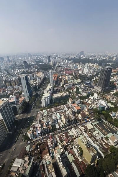 Aerial view of the city of Ho Chi Minh City (Saigon), from the Bitexco Financial Tower, Vietnam, Indochina, Southeast Asia, Asia
