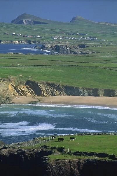 Aerial view over the Dingle Peninsula